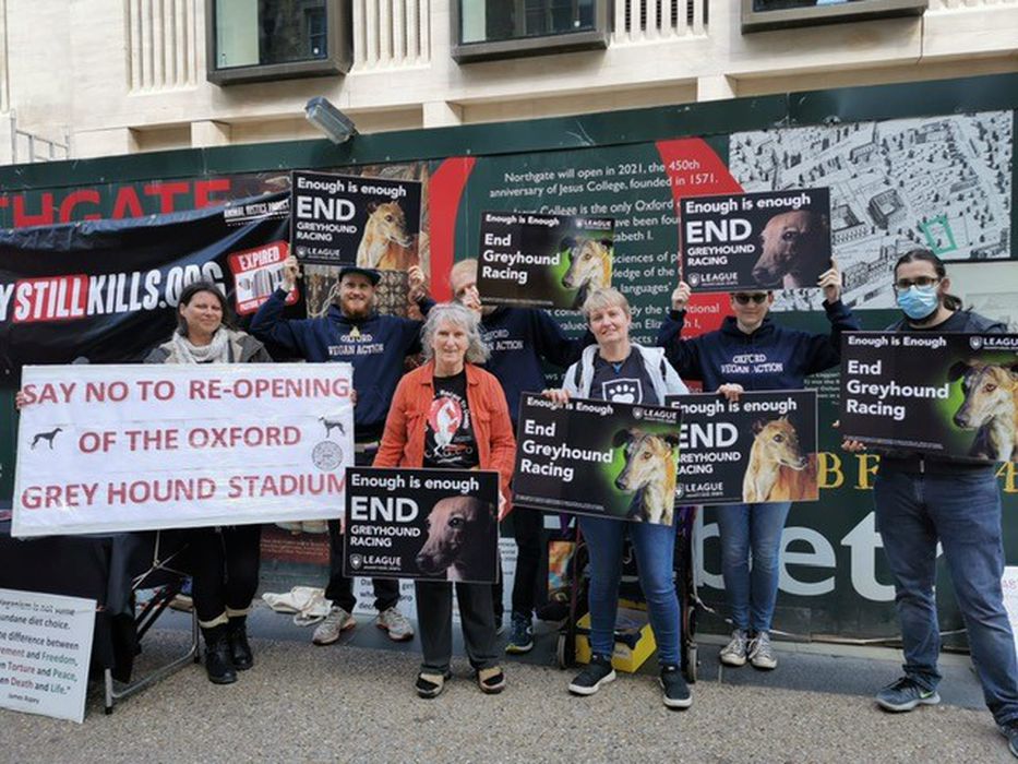 Animal Charity protests return of greyhound racing to Oxford