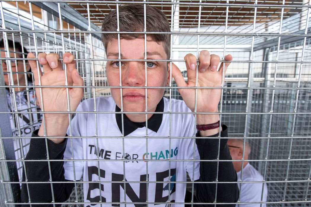 Cramped cage
