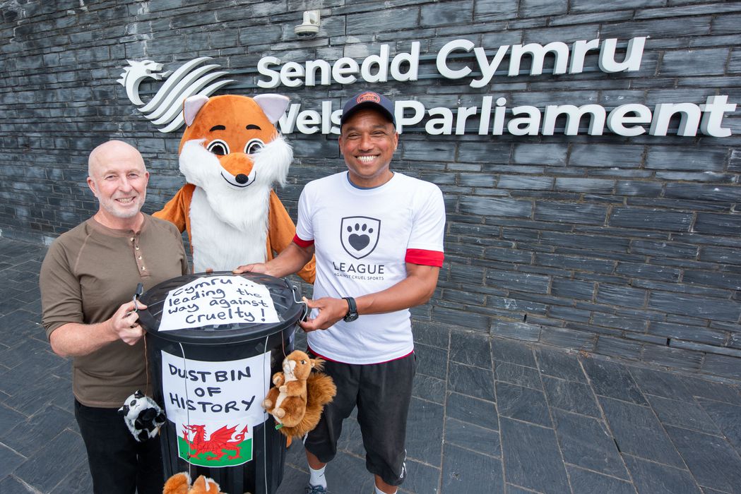 Animal charity League Against Cruel Supporters celebrating