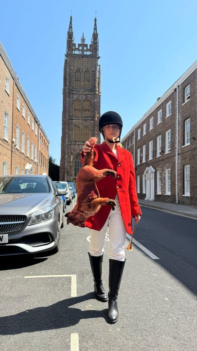 League 'huntsman' on the streets of Taunton